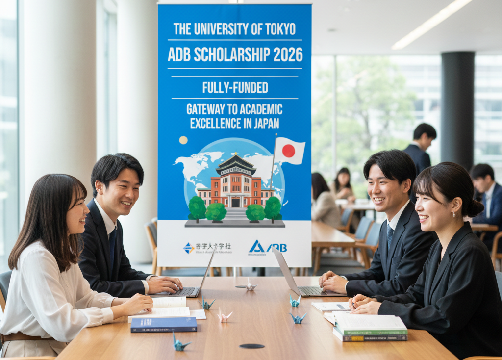 International graduate students collaborate on a sustainable development project at the University of Tokyo under the ADB Scholarship program.